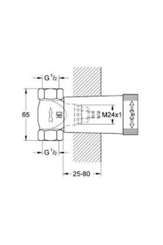 Grohe Ankastre Stop Valf İç Gövde 1/2 29811000