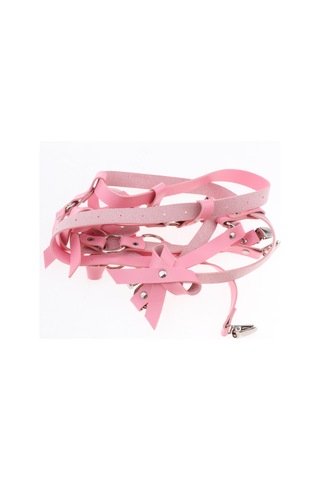 Suntek Kadın Punk Deri Ayarlanabilir Vücut Koşum Bel Pembe-s Pembe S Çok Renkli