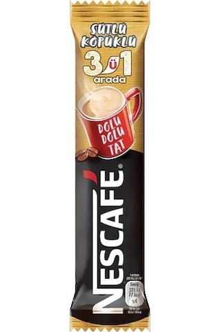 Nescafe 3'ü 1 Arada Sütlü Köpüklü Hazır Kahve 72 x 17.4 G