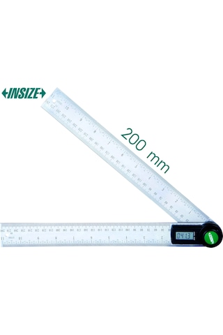 Insize 2176-200 Dijital Açı Ölçer 20 Cm