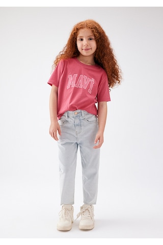 Mavi - Mavi Logo Baskılı Pembe Tişört 7610109-71088 Pembe