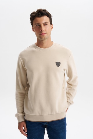 Arma Erkek Regular Fit Karbon Fırçalı Selanik Kumaş Bisiklet Yaka Süs Etiketli Kazak K30124698802 Bej