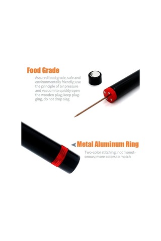 Liangmei Yeni Hava Basıncı Pompası Şarap Şişe Açacağı Ahşap