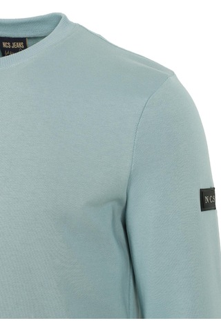 Mavi Erkek Sweatshirt Bisiklet Yaka 3 İplik Yıkamalı Slim Fit Sweatshirt Ncs Jeans 1617-mavi Mavi