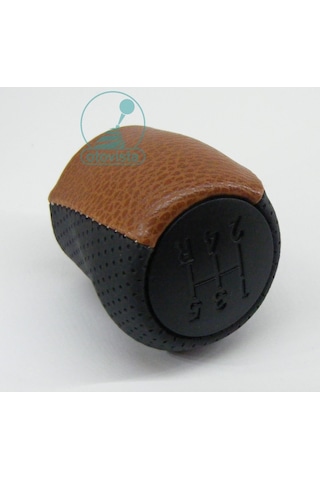 Fiat Punto Ve Linea Deri Vites Topuzu 2006-2017 Taba-siyah Model Siyah