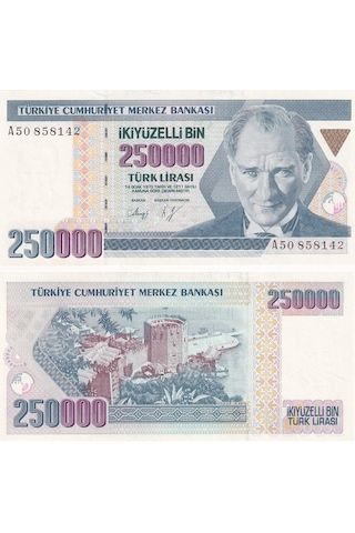 7.emisyon 1.tertip 250.000 Tl Çil