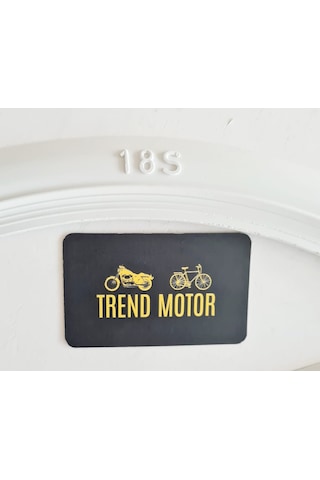 Beyaz Yanak 18 Inc Ince Model Motosiklet - 4 Adet (Takım) Atlas