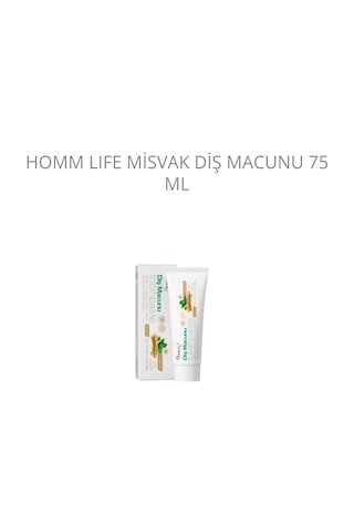 Homm Life Misvak Diş Macunu Çürük Önleyici Homm Life Misvak Diş Macunu Çürük Önleyici