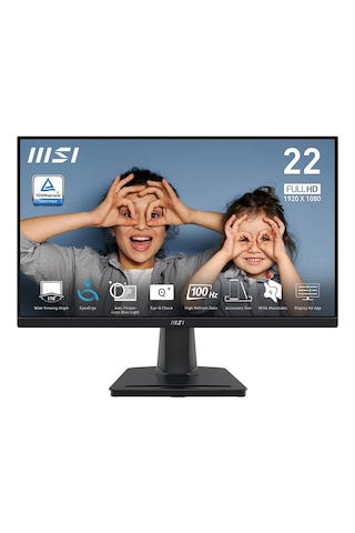 MSI Pro MP225v 21.45" 1 Ms 100 Hz Full HD Adaptive Sync Va Monitör