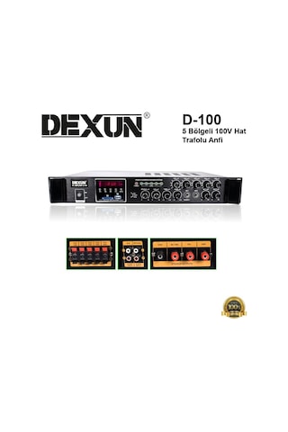 Dexun D-100 5 Bölgeli 100V Hat Trafolu Anfi