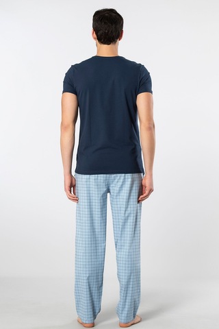 Cacharel Erkek Dokuma Pijama Takımı 2238/mavi 2 Mavi