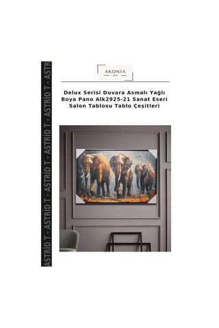 Delux Serisi Duvara Asmalı Yağlı Boya Pano Alk2925-21 Sanat Eseri Salon Tablosu Tablo Çeşitleri