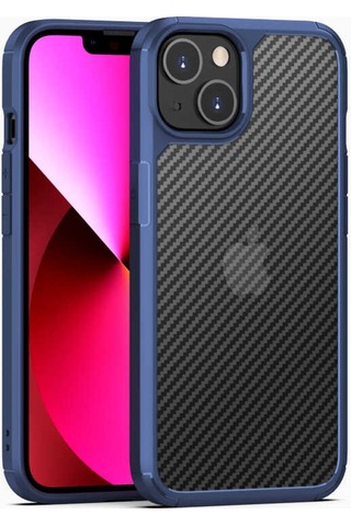 Apple Uyumlu iPhone 13 Mini Kılıf Zore Inoks Kapak-Siyah