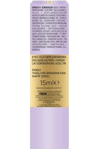 L'Oreal Paris Hyaluron Uzmanı Cilt Dolgunlaştıran Nemlendirici Göz Kremi 15 ML