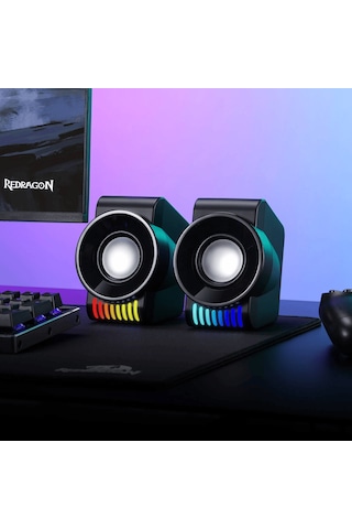 Redragon Kage Gs514 Rgb 3w X 2 Kablolu 2.0 Stereo Gaming Hoparlör