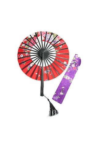 Yuvarlak Japon Yelpaze Özel Kesesinde