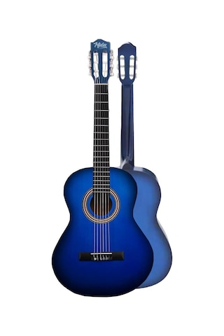 Midex Cg-36bl-pak Kaliteli 36 İnç 3/4 Juniur Çocuk Gitarı 8-12 Yaş Arası Tuner Çanta Capo Askı Nota Sticker Pena Metod