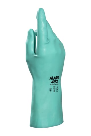 Ultranitril 492 Kimyasal Solvent İş Eldiveni 32 Cm No:9
