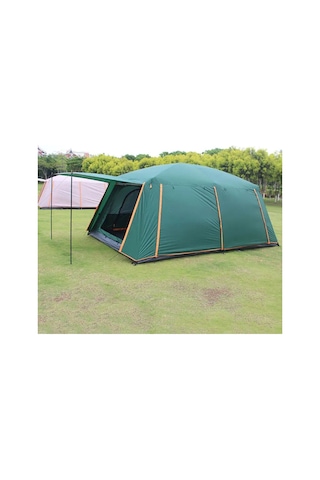 - 1 Oda + 1 Salon Çadır İçin Komple Kapalı Branda Sadece Branda - Yeşil Yeşil