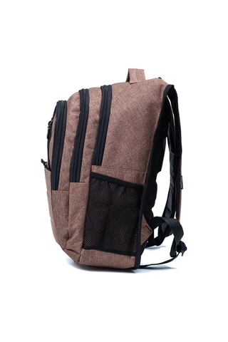 Çok Gözlü Ergonomik Sırt Çantası Su İtici Unisex Okul, Günlük Ve Seyahat Çantası Kahverengi Kahverengi
