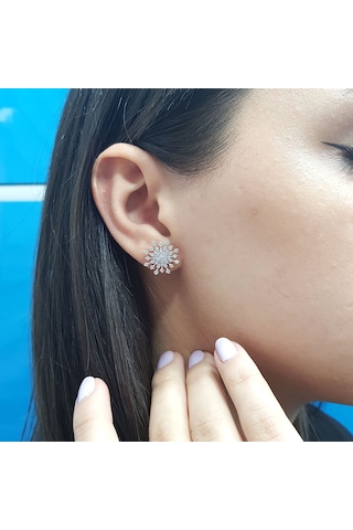 Lova Pırlanta Büyük Kar Tanesi Küpe - 3040108