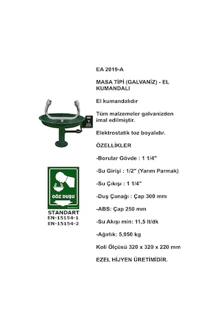 Göz Yıkama Duşu