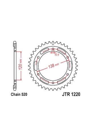 Honda Cbr250r 2014-2018 Jt Arka Dişli Jtr1220 36t