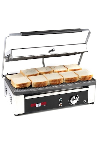 20 Dilim Elektrikli Tost Makinesi 2150 Watt- Döküm 49x30 - Ebat 29x42x50 Cm