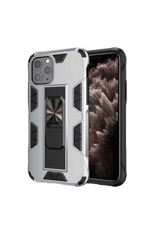Apple Uyumlu iPhone 11 Pro Max Kılıf Zore Volve Kapak Gri