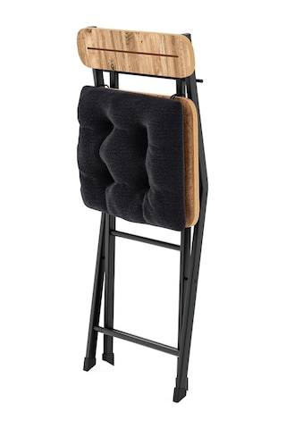 Bistro Sandalye Katlanır Minderli Bahçe Sandalyesi Çam 1404