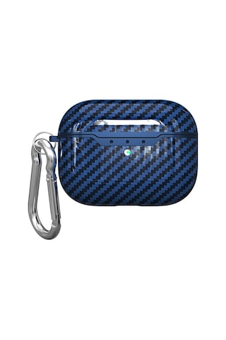 Honmex Airpods Uyumlu Pro İçin Tpu Koruyucu Kılıf - Karbon Fiber Desenli, Su Geçirmez, Taşınabilir Kulaklık Kutusu Lacivert Diğer
