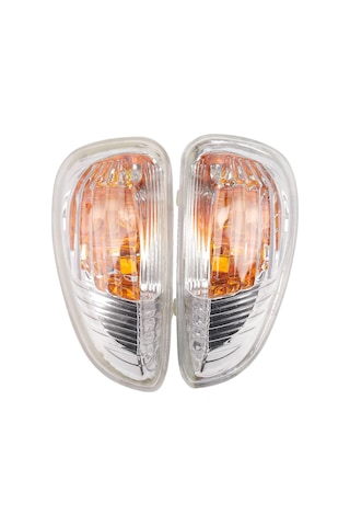 Symbee Renault Master, Opel Movano B, Nissan Nv400 İçin Ön Sol/sağ Kanat Ayna Sinyal Lambası 2010-2018 - Abs Malzeme, Şeffaf Kasa + Sarı Işık