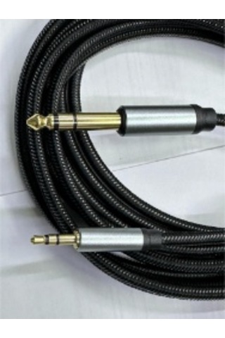 10 Metre 3.5 Mm Stereo 6.3 Mm Stereo Kablo 10 Metre Stereo Amfi Kablosu