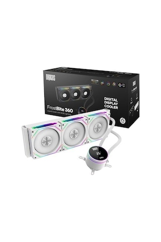 Dragos Frostbite 360 Intel-amd 360mm Isı Göstergeli Argb Beyaz Sıvı Soğutucu