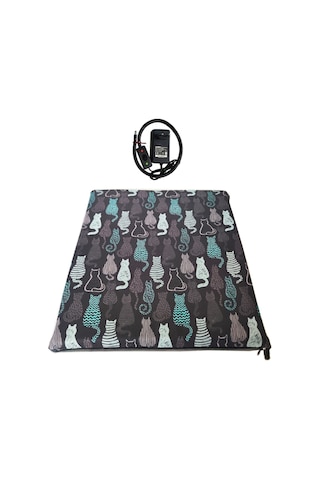 Isıtmalı Kedi Minderi Kedi Köpek Minderi Isıtıcılı Kedi Minderi Isıtıcı Pad 12volt 45x45cmx5cm