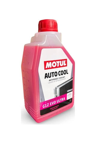 Motul Auto Cool G12 Evo Ultra Antifriz, -37 C Koruma, 1 Litre, Oat Teknolojili Soğutucu Çok Renkli