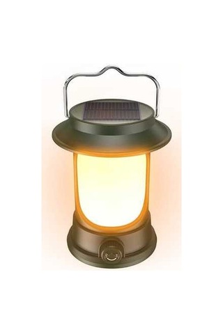 Tongxida Yeşil Led Kamp Işığı, Solar/c Type-c Şarjlı, Ayarlanabilir Parlaklık, Dayanıklı Mekan Işığı Yeşil Yeşil