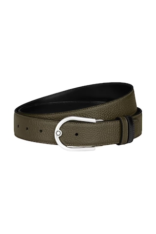 Montblanc Meisterstück Deri 35 Mm Çift Taraflı Kemer 222175 Yeşil