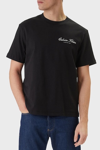 Calvin Klein Erkek T Shirt Lv04rf822g Ub1 Siyah Siyah