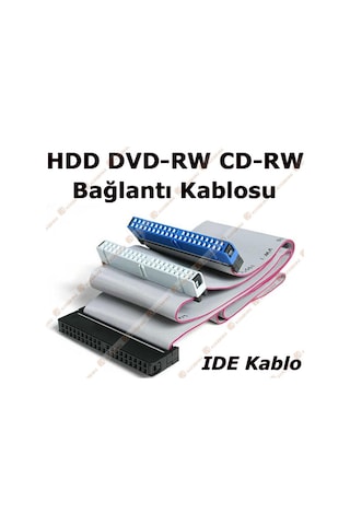 Ide Kablo 80 Pin Hdd Dvd-Rw Cd-Rw Kablosu
