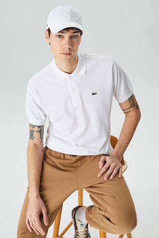 Lacoste Men's Classic Fit Polo T-shirt Erkek Polo Yaka Tişört Beyaz