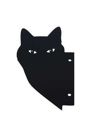 Vkemall Siyah Akrilik Kedi Figürü Bahçe Bahçe Dış Mekan Dekorasyonu