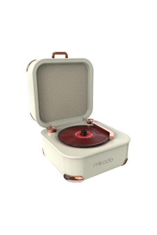 Mikado Md-62bt 5w 1200mah Krem Tf Kart + Bluetooth Destekli Klasik Retro Müzik Kutusu