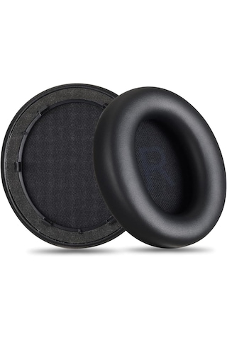 Anker Soundcore Space Q45 İle Uyumlu Kulaklık Pedi Yastık Kulaklık Süngeri Yastığı Ped Suni Deri Earpad Köpük Yalıtım Kapak Siyah