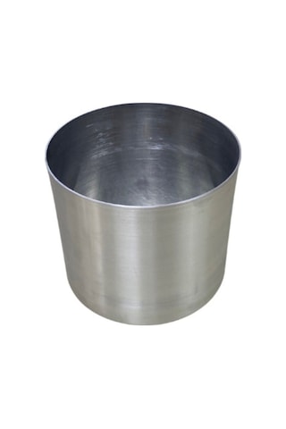 Cihan Çiçekçilik Galvaniz Saksı 15x15 Paslanmaz Metalik Çelik Çok Renkli