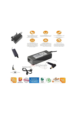 Laptopyedekparca Toshiba Uyumlu Satellıte C660-1D1 Adaptör, Güçlü Güvenli Şarj Cihazı A++