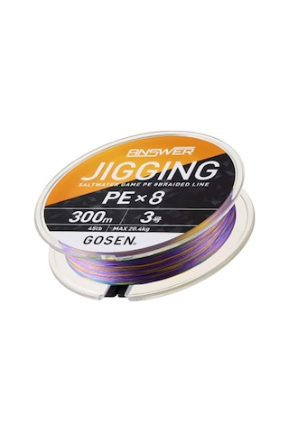 Gosen Jigging Answer Pe 8 Örgü Jig Ve Tai Rubber İpi 300mt Multi - 1.0 Pe 6.0pe