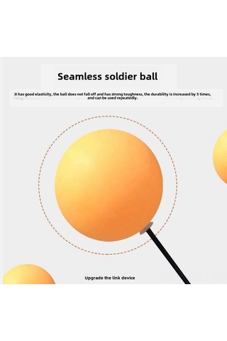 Suofeng Ev İçi Ping-pong Egzersiz Aleti: Tek Kişilik Antrenman, Yumuşak Eksen, El-göz Koordinasyonu Geliştirici, Çocuk Ve Aile İçin 6 Top + 3 Çubuk + 2 Tahta Raket