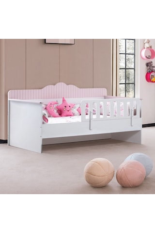 Karyola, Flower Montessori Karyola - Pembe + 1 Adet Comfort Yatak