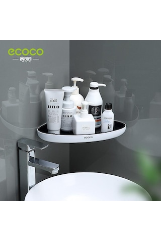 Siyah Mengnı Köşe Depolama Rafı Banyo Çok Fonksiyonlu Depolama Rafları Ev Boşaltılabilir Organizatör Tuvalet Banyo Aksesuarları Siyah